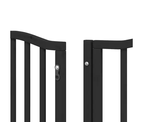 Varteliai Šunims Su Durimis, 9 Segmentai, Juodi, 450cm Tuopa