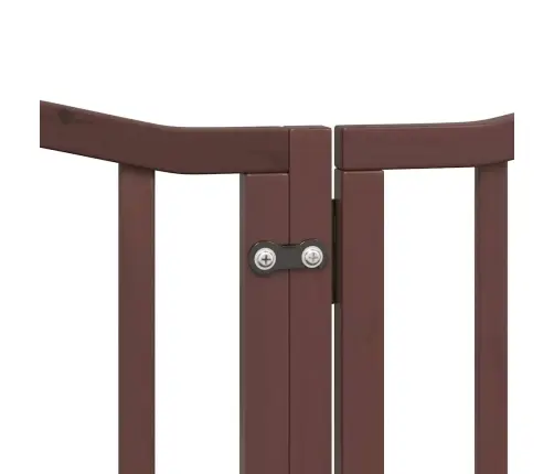 Suņu Vārti Ar Durvīm, Salokāmi, 9 Paneļi, 450 Cm, Papeles Koks Vidaxl