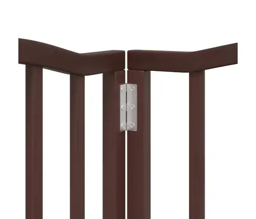 Suņu Vārti Ar Durvīm, Salokāmi, 9 Paneļi, 450 Cm, Papeles Koks Vidaxl