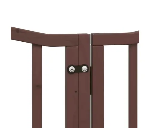 Suņu Vārti Ar Durvīm, Salokāmi, 9 Paneļi, 450 Cm, Papeles Koks Vidaxl