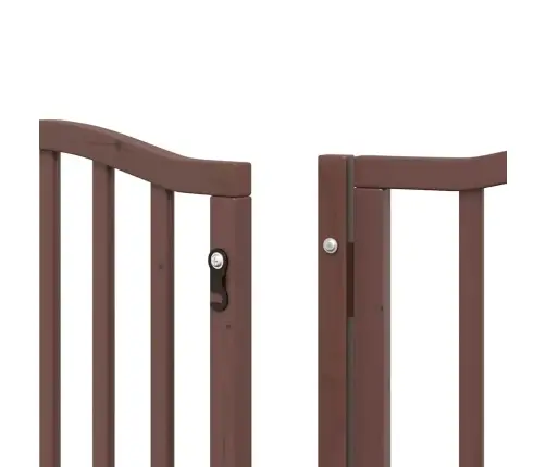 Suņu Vārti Ar Durvīm, Salokāmi, 15 Paneļi, 750 Cm, Papeles Koks Vidaxl