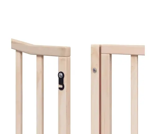 Suņu Vārti Ar Durvīm, Salokāmi, 6 Paneļi, 480 Cm, Papeles Koks Vidaxl