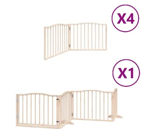 Kokkupandav Koeravärav Uksega, 12 Paneeli, 960 cm Paplipuit