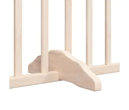 Suņu Vārti Ar Durvīm, Salokāmi, 8 Paneļi, 640 Cm, Papeles Koks Vidaxl