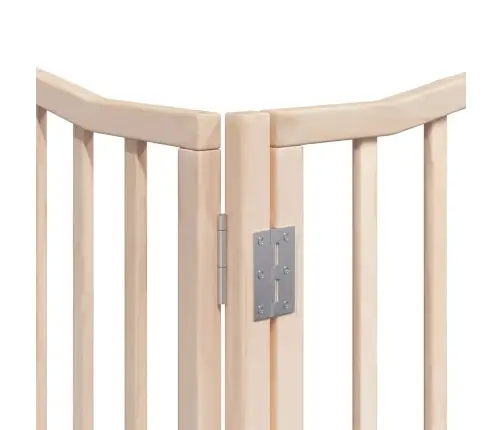 Suņu Vārti Ar Durvīm, Salokāmi, 8 Paneļi, 640 Cm, Papeles Koks Vidaxl