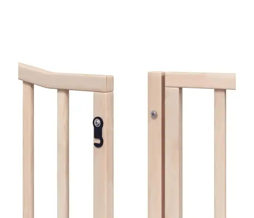 Suņu Vārti Ar Durvīm, Salokāmi, 8 Paneļi, 640 Cm, Papeles Koks Vidaxl