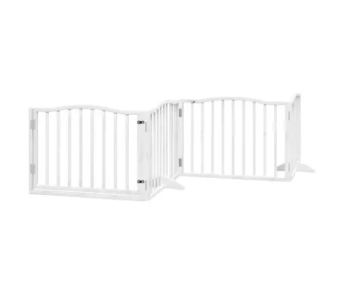 Suņu Vārti Ar Durvīm, Salokāmi, 6 Paneļi, 480 Cm, Papeles Koks Vidaxl