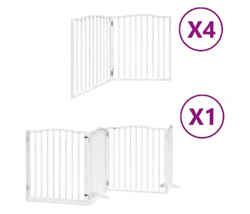 Suņu Vārti Ar Durvīm, Salokāmi, 12 Paneļi, 960 Cm, Papeles Koks Vidaxl