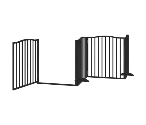 Varteliai Šunims Su Durimis, 8 Segmentai, Juodi, 640cm Tuopa