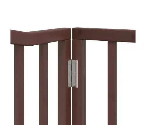 Suņu Vārti Ar Durvīm, Salokāmi, 6 Paneļi, 480 Cm, Papeles Koks Vidaxl