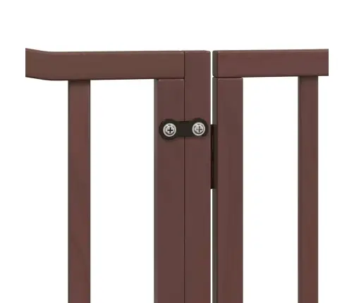 Suņu Vārti Ar Durvīm, Salokāmi, 6 Paneļi, 480 Cm, Papeles Koks Vidaxl