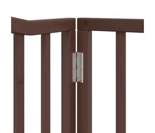 Suņu Vārti Ar Durvīm, Salokāmi, 6 Paneļi, 480 Cm, Papeles Koks Vidaxl