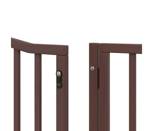 Suņu Vārti Ar Durvīm, Salokāmi, 6 Paneļi, 480 Cm, Papeles Koks Vidaxl