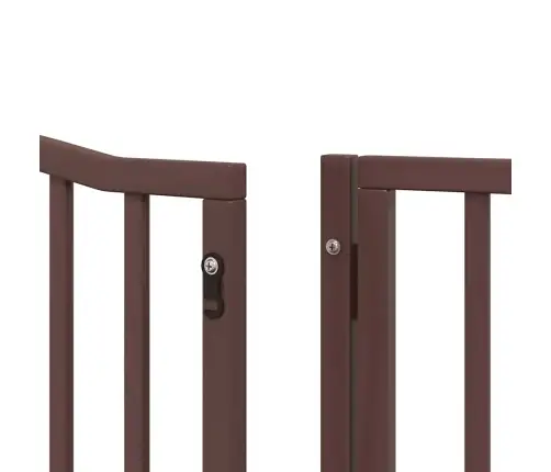 Suņu Vārti Ar Durvīm, Salokāmi, 8 Paneļi, 640 Cm, Papeles Koks Vidaxl