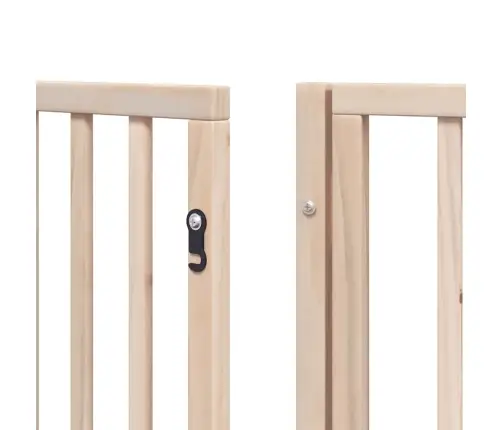 Suņu Vārti Ar Durvīm, Salokāmi, 12 Paneļi, 600 Cm, Papeles Koks Vidaxl