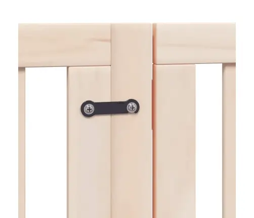 Suņu Vārti Ar Durvīm, Salokāmi, 9 Paneļi, 450 Cm, Papeles Koks Vidaxl