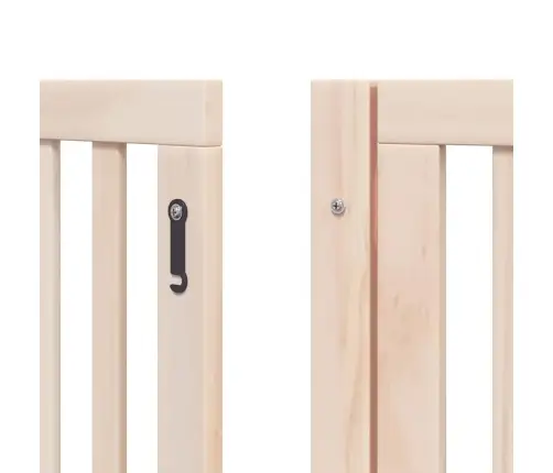 Suņu Vārti Ar Durvīm, Salokāmi, 9 Paneļi, 450 Cm, Papeles Koks Vidaxl