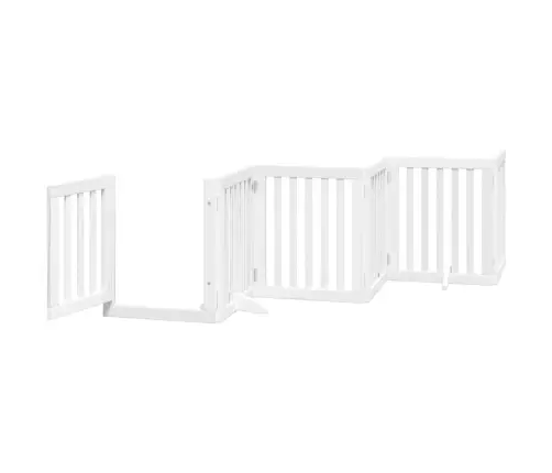 Varteliai Šunims Su Durimis, 15 Segmentų, Balti, 750cm Tuopa