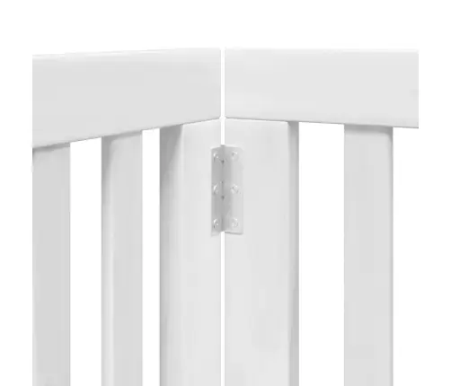 Varteliai Šunims Su Durimis, 9 Segmentai, Balti, 450cm Tuopa