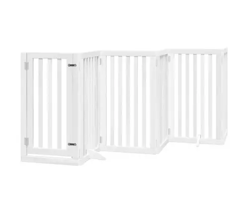 Suņu Vārti Ar Durvīm, Salokāmi, 12 Paneļi, 600 Cm, Papeles Koks Vidaxl