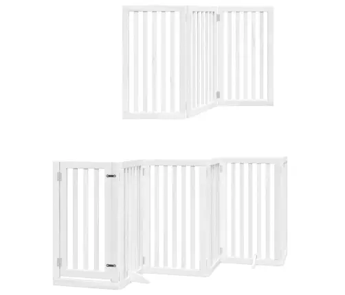 Suņu Vārti Ar Durvīm, Salokāmi, 12 Paneļi, 600 Cm, Papeles Koks Vidaxl