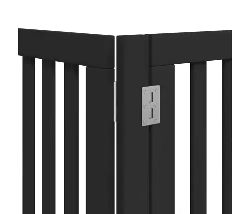 Suņu Vārti Ar Durvīm, Salokāmi, 9 Paneļi, 450 Cm, Papeles Koks Vidaxl