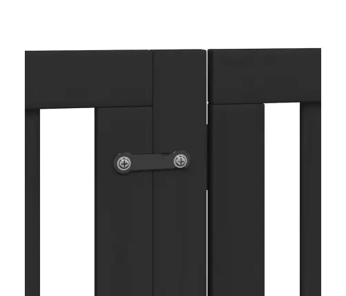 Suņu Vārti Ar Durvīm, Salokāmi, 15 Paneļi, 750 Cm, Papeles Koks Vidaxl