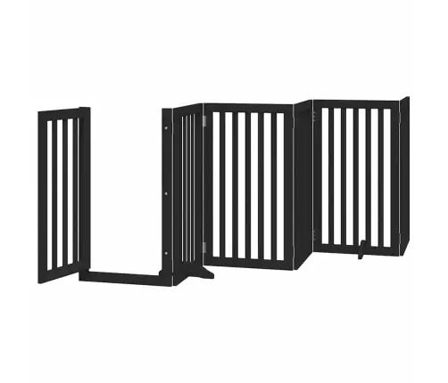 Varteliai Šunims Su Durimis, 9 Segmentai, Juodi, 450cm Tuopa