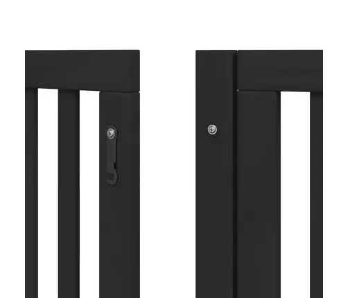 Varteliai Šunims Su Durimis, 9 Segmentai, Juodi, 450cm Tuopa