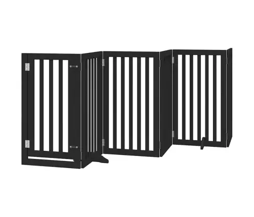 Varteliai Šunims Su Durimis, 12 Segmentų, Juodi, 600cm Tuopa