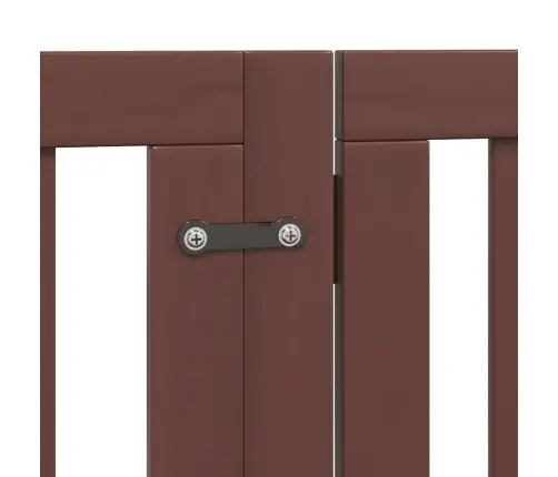 Suņu Vārti Ar Durvīm, Salokāmi, 9 Paneļi, 450 Cm, Papeles Koks Vidaxl