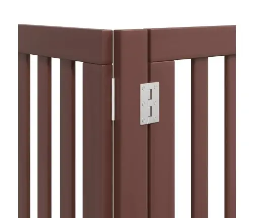 Suņu Vārti Ar Durvīm, Salokāmi, 9 Paneļi, 450 Cm, Papeles Koks Vidaxl