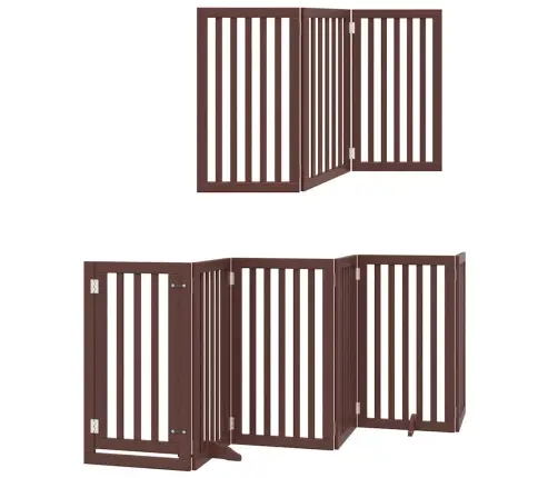 Varteliai Šunims Su Durimis, 15 Segmentų, Rudi, 750cm Tuopa