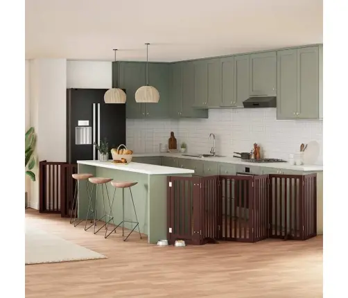 Varteliai Šunims Su Durimis, 15 Segmentų, Rudi, 750cm Tuopa