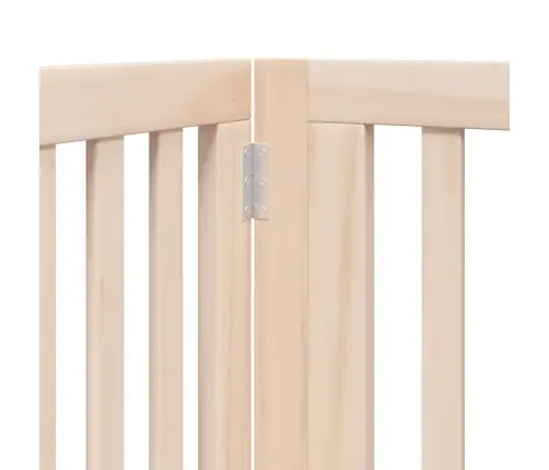 Suņu Vārti Ar Durvīm, Salokāmi, 6 Paneļi, 480 Cm, Papeles Koks Vidaxl