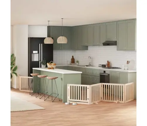 Varteliai Šunims Su Durimis, 8 Segmentai, 640cm Tuopos Mediena