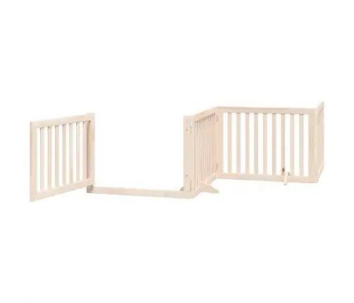 Suņu Vārti Ar Durvīm, Salokāmi, 12 Paneļi, 960 Cm, Papeles Koks Vidaxl