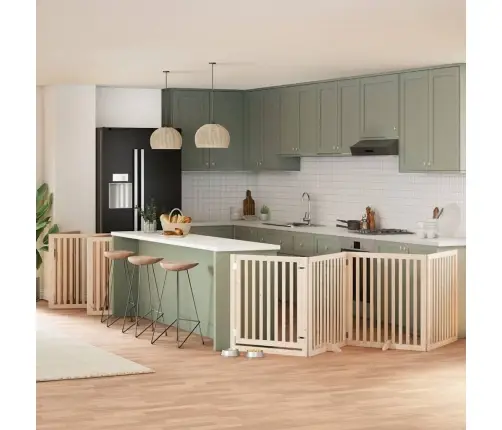 Varteliai Šunims Su Durimis, 10 Segmentų, 800cm Tuopos Mediena