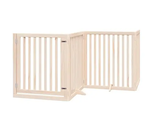 Suņu Vārti Ar Durvīm, Salokāmi, 12 Paneļi, 960 Cm, Papeles Koks Vidaxl