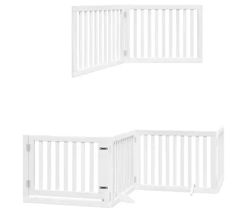 Varteliai Šunims Su Durimis, 12 Segmentų, Balti, 960cm Tuopa