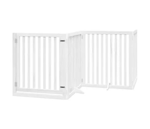 Varteliai Šunims Su Durimis, 6 Segmentai, Balti, 480cm Tuopa