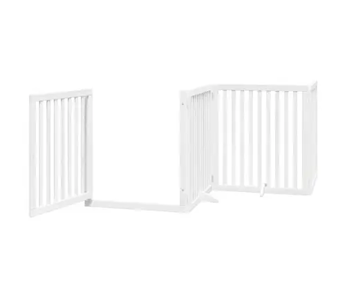 Varteliai Šunims Su Durimis, 6 Segmentai, Balti, 480cm Tuopa