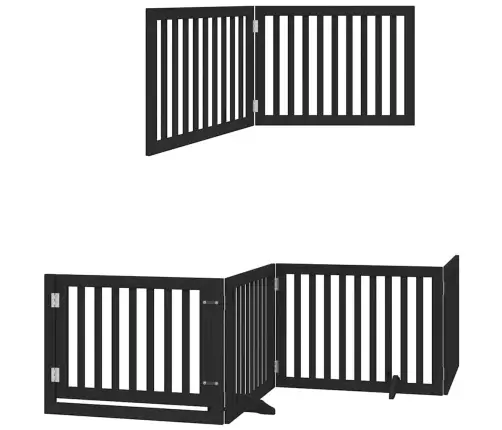 Varteliai Šunims Su Durimis, 10 Segmentų, Juodi, 800cm Tuopa