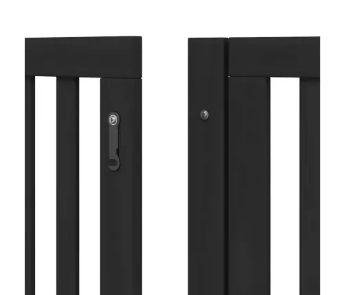 Varteliai Šunims Su Durimis, 10 Segmentų, Juodi, 800cm Tuopa