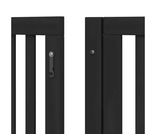 Varteliai Šunims Su Durimis, 12 Segmentų, Juodi, 960cm Tuopa