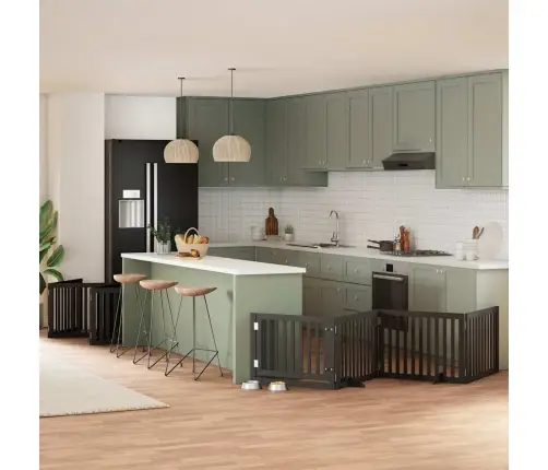 Varteliai Šunims Su Durimis, 12 Segmentų, Juodi, 960cm Tuopa