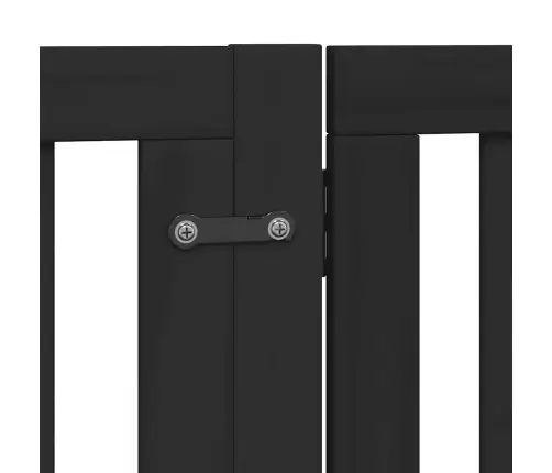 Suņu Vārti Ar Durvīm, Salokāmi, 8 Paneļi, 640 Cm, Papeles Koks Vidaxl