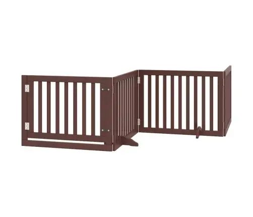 Suņu Vārti Ar Durvīm, Salokāmi, 10 Paneļi, 800 Cm, Papeles Koks Vidaxl