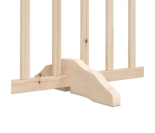 Suņu Vārti Ar Durvīm, Salokāmi, 9 Paneļi, 450 Cm, Papeles Koks Vidaxl