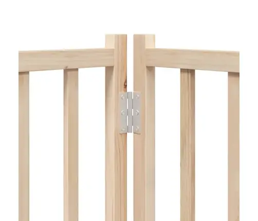 Suņu Vārti Ar Durvīm, Salokāmi, 9 Paneļi, 450 Cm, Papeles Koks Vidaxl